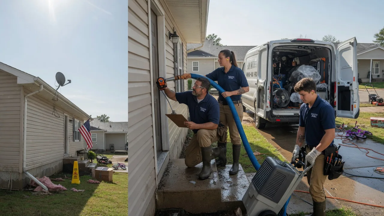 Ceiling Water Damage Restoration in Houston, DE near me